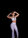 Leggings évasés Cyan
