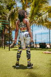 Brassière de Sport Rembourrée Précision Football Américain Jaune