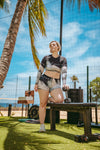 Crop Top Manches Longues Femme – Plume Légère
