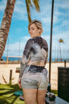 Crop Top Manches Longues Femme – Plume Légère