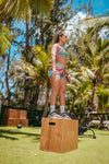 Brassière de Sport Rembourrée Précision Croix Turquoise