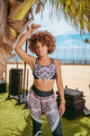 Brassière de Sport Rembourrée Précision Rose Vectorielle