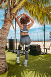 Brassière de Sport Rembourrée Précision Rose Vectorielle