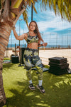 Legging d’Entraînement Vert Citron