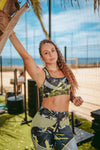 Brassière de Sport Rembourrée Précision Vert Citron