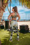 Brassière de Sport Rembourrée Précision Vert Citron