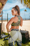 Brassière de Sport Rembourrée Précision Vert Citron