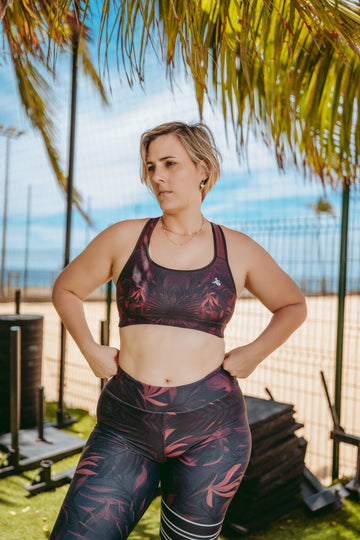 Brassière de Sport Rembourrée Précision Lys Rouge