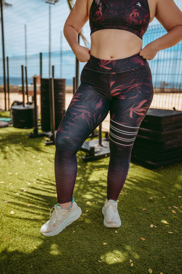 Legging d’Entraînement Lys Rouge