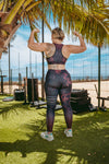 Legging d’Entraînement Lys Rouge