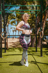 Legging d’Entraînement Rose Textile