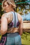 Brassière de Sport Rembourrée Précision Rose Textile