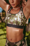 Brassière de Sport Rembourrée Précision Mode Militaire