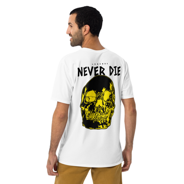 Tee-shirt Blanc Homme Qualité Premium – Ne Meurs Jamais