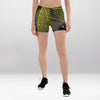 Short Court Femme Feuille Dorée