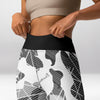 Legging d’Entraînement Géométrique Noir