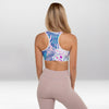 Brassière de Sport Rembourrée Précision Rose Je T’aime