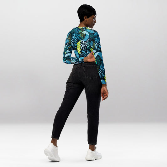 Crop Top Manches Longues Femme – Sous la Mer