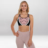 Brassière de Sport Rembourrée Précision Rose Vectorielle