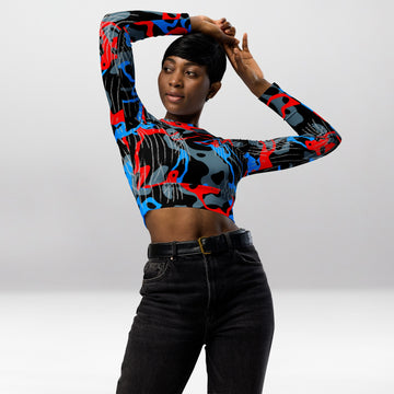 Crop Top Manches Longues Femme – Tempête Folle