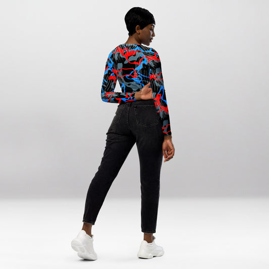 Crop Top Manches Longues Femme – Tempête Folle