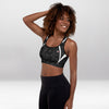 Brassière de Sport Rembourrée Précision Camouflage Noir