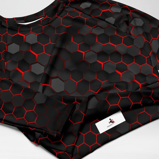 Crop Top Manches Longues Femme – Entraîne-toi Comme une Superhéroïne