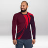 Rashguard Homme Ajusté Musclé – Bordeaux