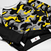 Crop Top Manches Longues Femme – Football Américain Jaune