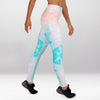 Legging d’Entraînement Rose Textile