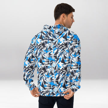 Sweat à Capuche Premium Shapeit Éclaboussures Bleues