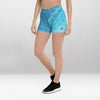 Short Court Femme Éclats de Cristal Bleu