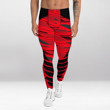 Leggings d’Entraînement Homme Rouge Tranchant