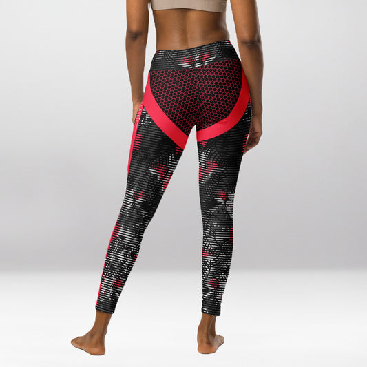 Legging d’Entraînement Fleur Numérique