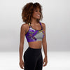 Brassière de Sport Rembourrée Précision Croix Violette