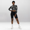 Crop Top Manches Longues Noire Femme – Passion Sportive