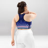 Brassière de Sport Rembourrée Précision Nuit Étoilée Bleue