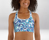 Brassière de Sport Rembourrée Précision Bleu Hydrographique