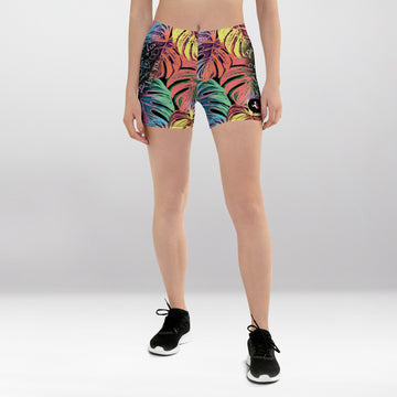 Short Court Femme Feuilles d’Automne