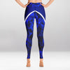 Legging d’Entraînement Labyrinthe Bleu Miroir