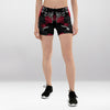 Short Court Femme Fleur Numérique