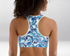 Brassière de Sport Rembourrée Précision Bleu Hydrographique