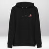 Sweat à Capuche Coton Bio Brodé Noir