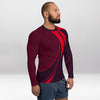 Rashguard Homme Ajusté Musclé – Bordeaux