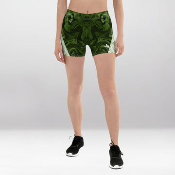 Short Court Femme Teinte Verte