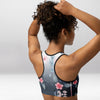 Brassière de Sport Rembourrée Précision Fleur Douce