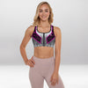 Brassière de Sport Rembourrée Précision Rose Textile