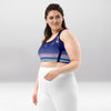 Brassière de Sport Rembourrée Précision Nuit Étoilée Bleue