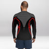 Rashguard Homme Ajusté Musclé – Maille Abstraite