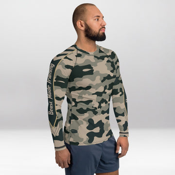 Rashguard Homme Ajusté Musclé – Tempête du Désert